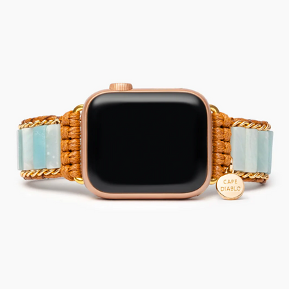 Apple Watch-armband med Amazonite-skydd