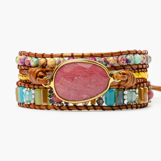 Helande Rhodochrosite Wrap Armband