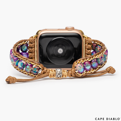 Armband Apple Watch Mondschein Jaspis