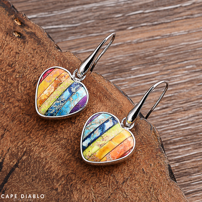 Earrings Chakra Heart Energy