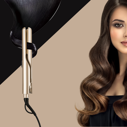 2-in-1 Hairstyler: Locken & Glätten - Mobil, Salon-Qualität