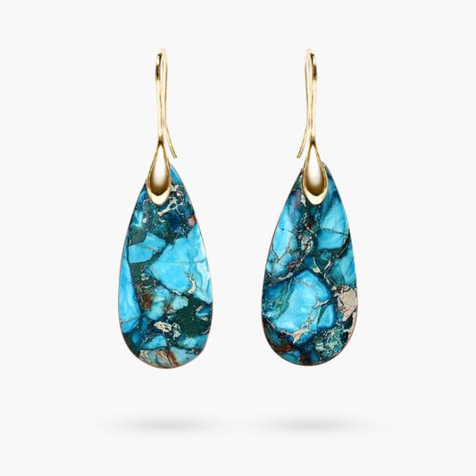 Teardrop earrings to protect ocean energy