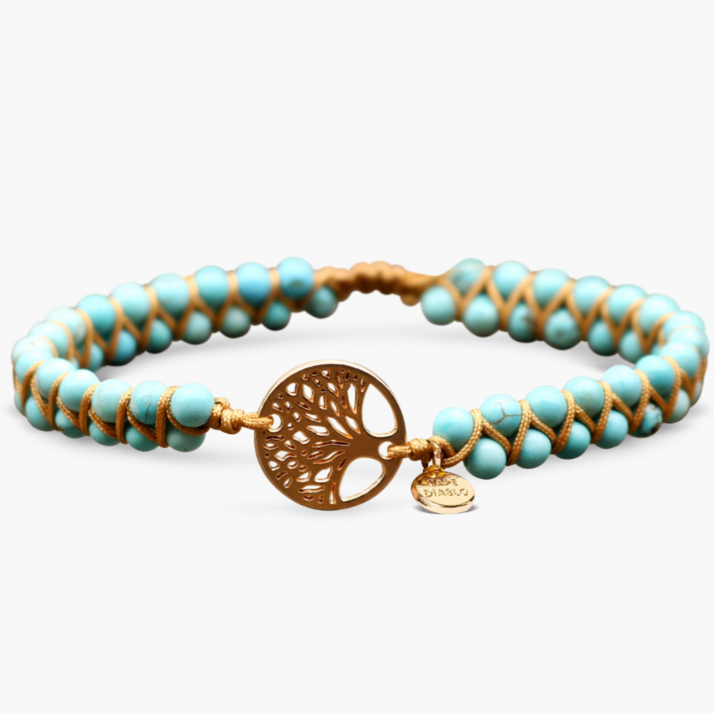 Pulsera Árbol de la Vida Turquesa