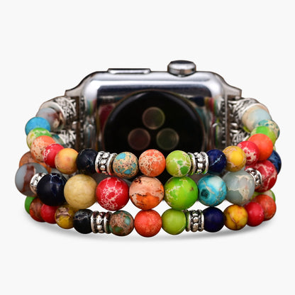 Bracelet de montre Apple extensible Chakra vibrant