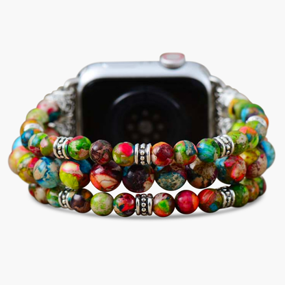 Vineyard Jasper Stretch Apple Watch Armband