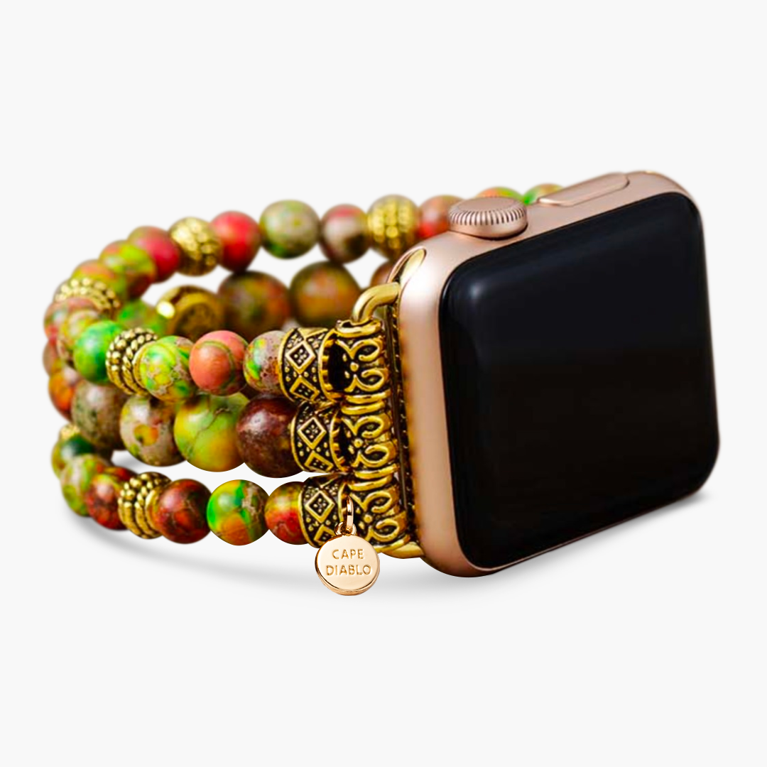 Barrträd Jasper Stretch Apple Watch Armband