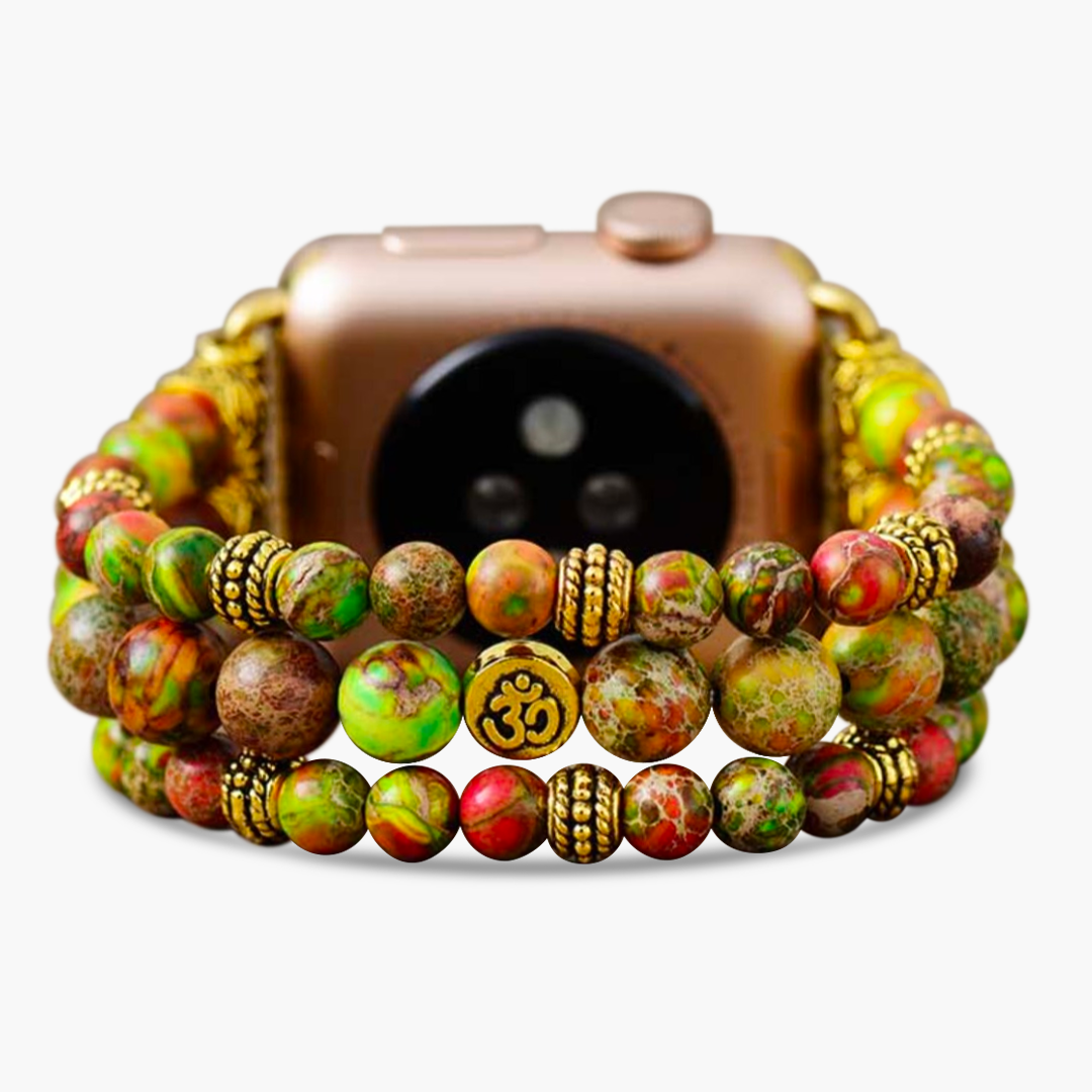 Conifer Jasper Stretch Apple Watch Bracelet