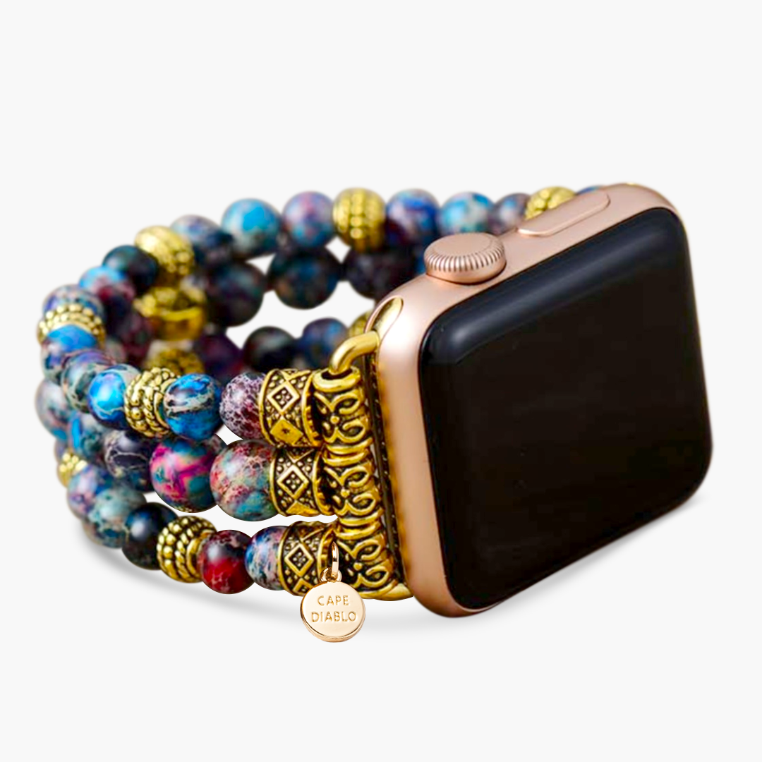 Dehnbares Uhrenarmband für Apple Jasper Deep Sea