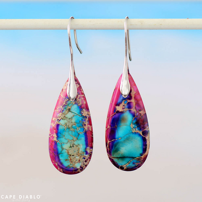 Tibetan Energy Jasper Earrings