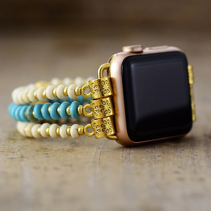 Turquoise Howlite Stretch Apple Watch Band