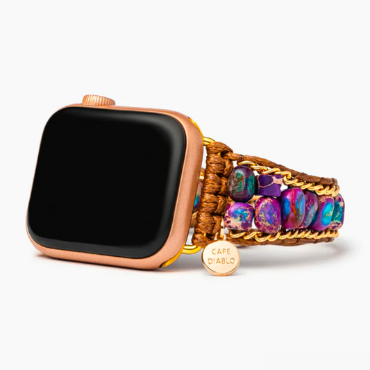 Bracelet Apple Watch Jaspe Clair de Lune