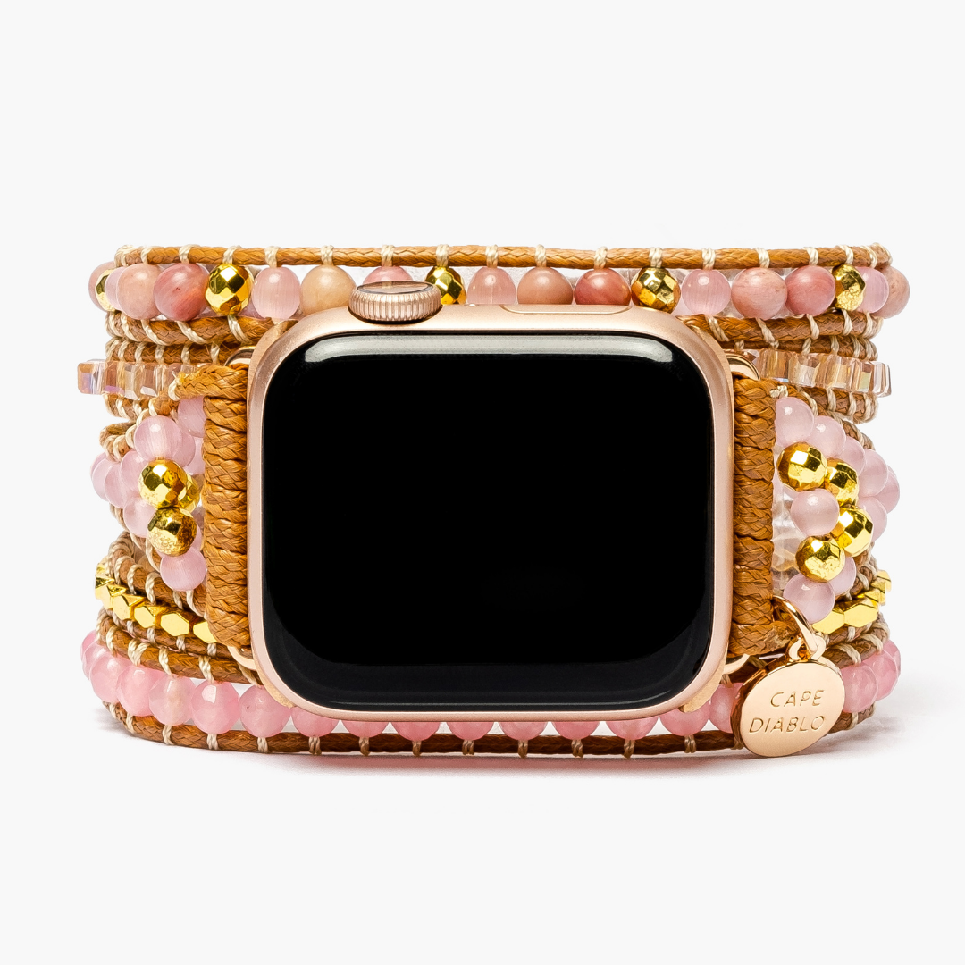 Apple Watch armband kwarts rosé goud