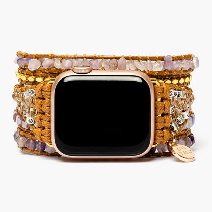 Bracelet Apple watch Améthyste Impériale