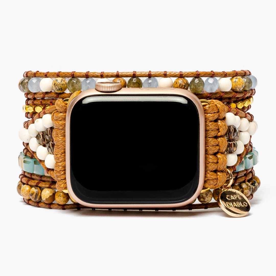 Armband Apple Watch Blue Earth Jasper