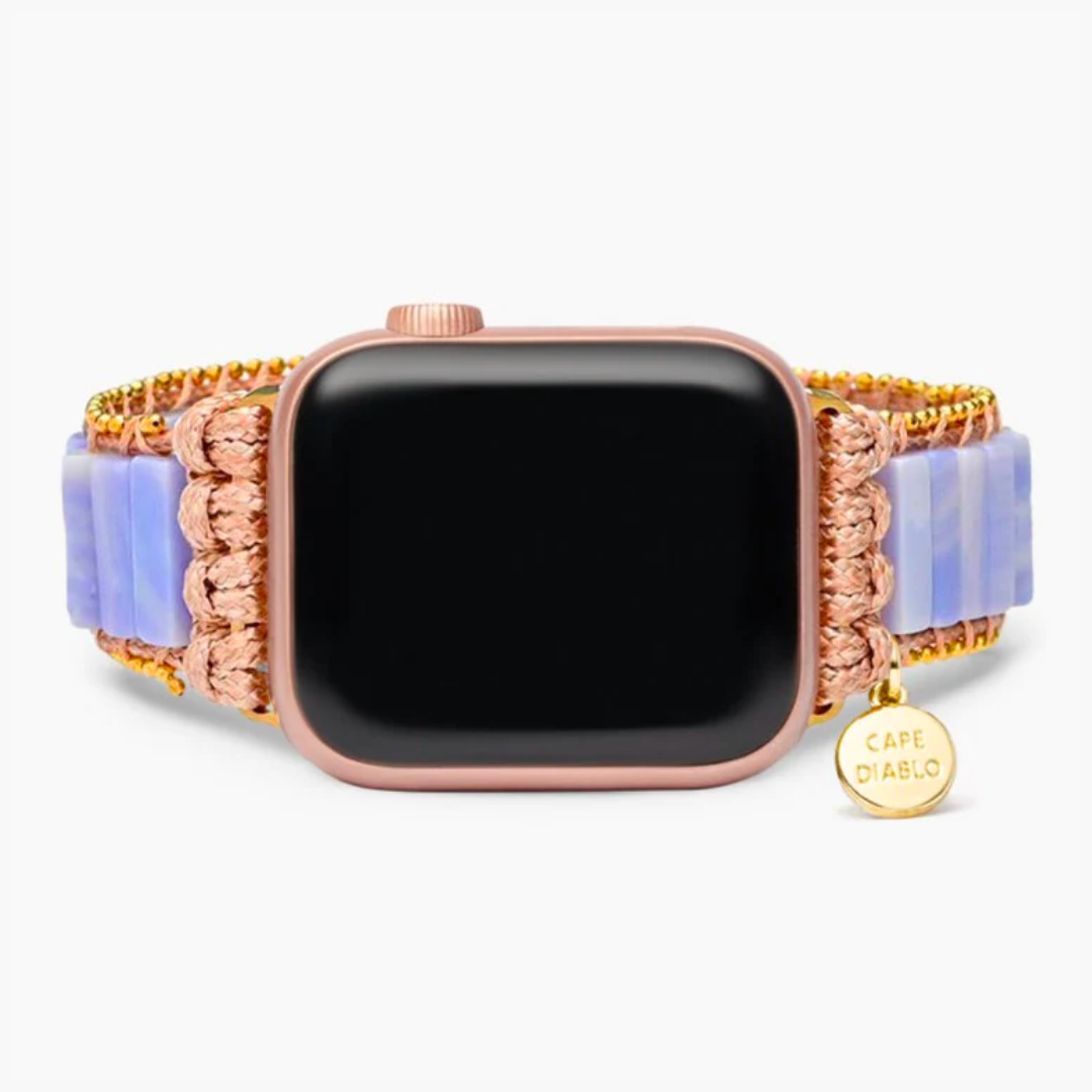 Bracciale Apple Watch in agata prugna