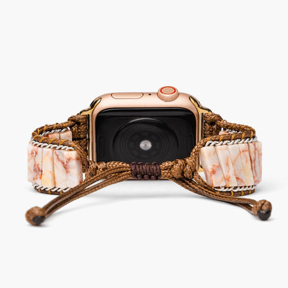 Apple Watch band made from delicate imperial jasper