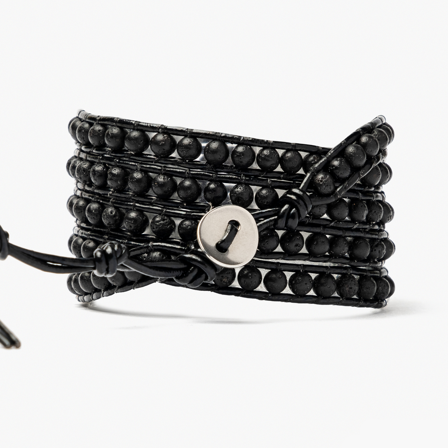 Men's Lava Stone Wrap Bracelet