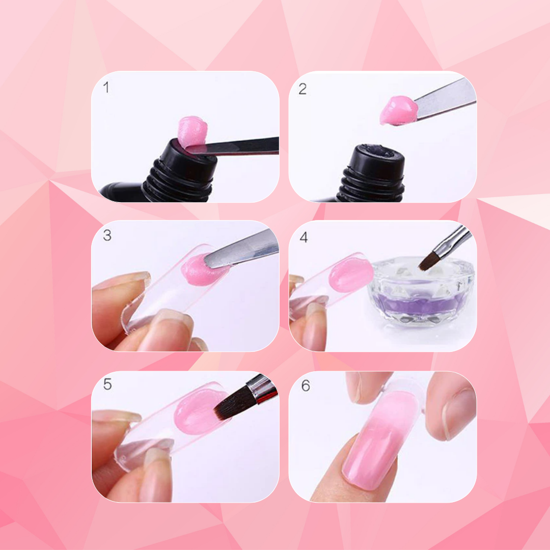 EasyNails Kit™ | Professionella långa naglar hemifrån!