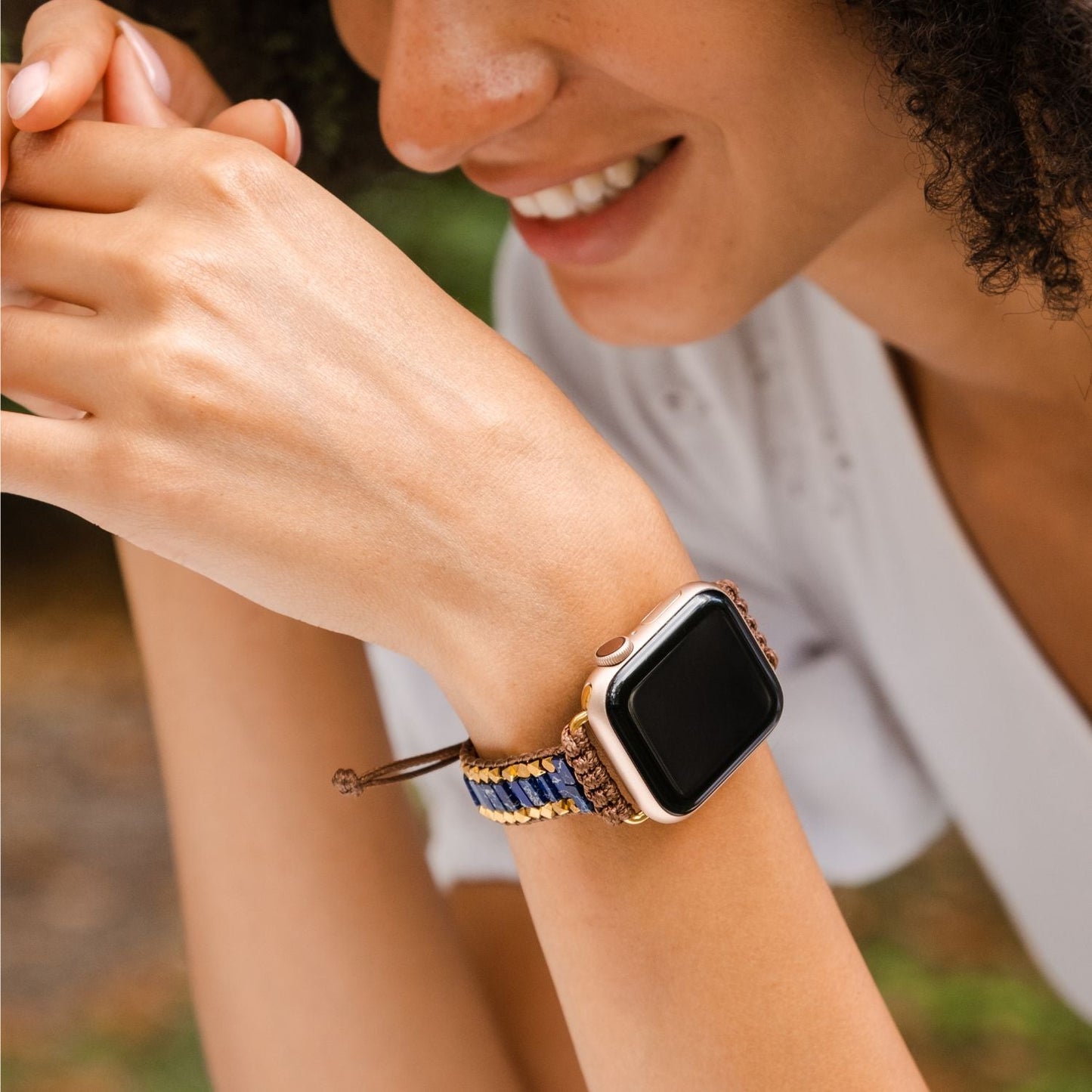 Bracelet montre Apple Hushed Seas Lapis