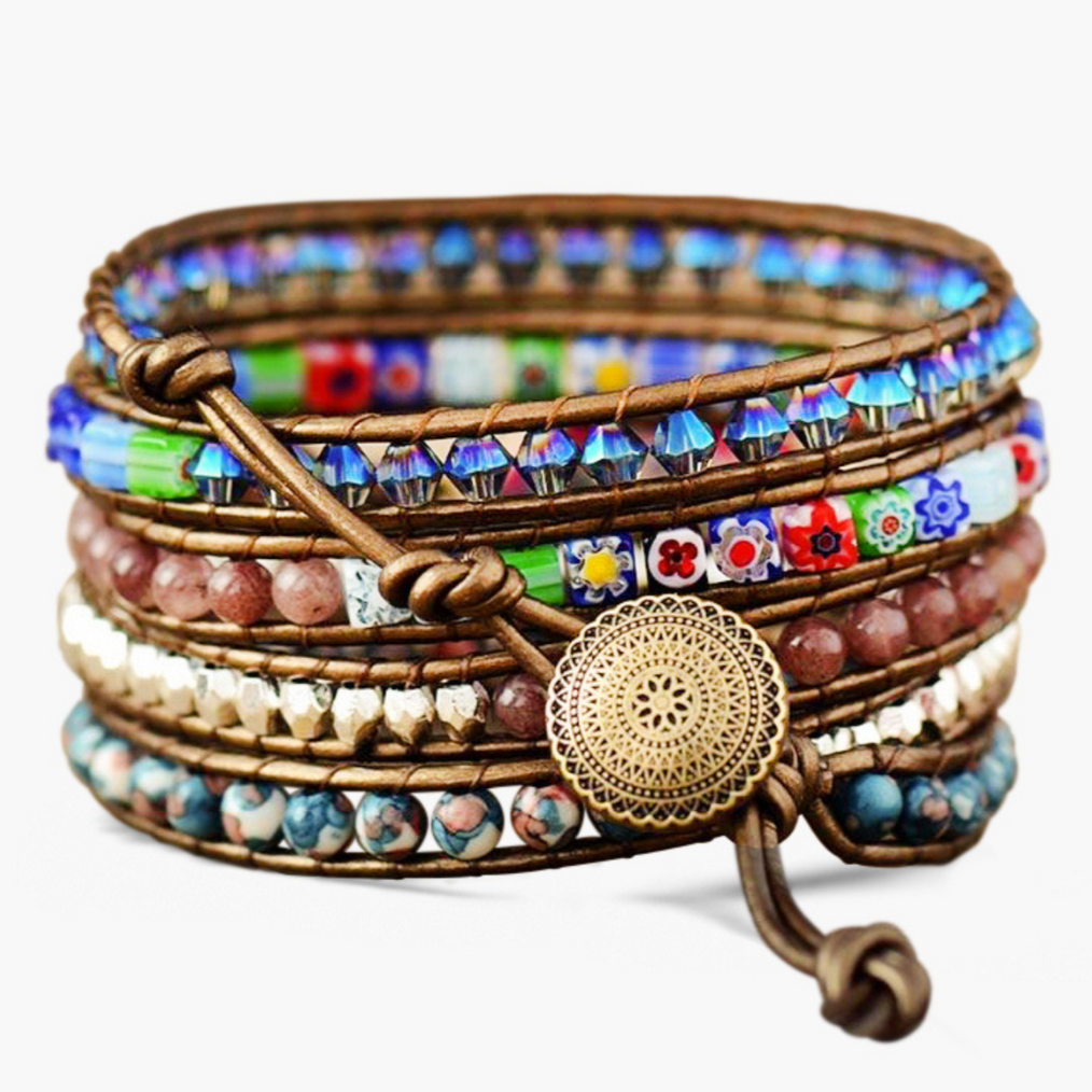 Wrap Bracelet Protection Imperial Flower