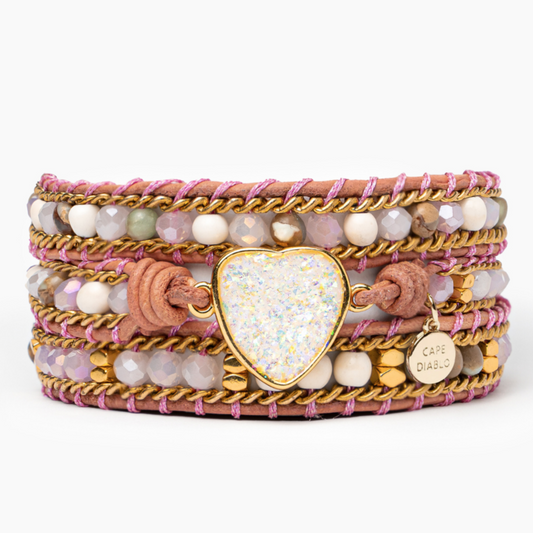 Armband Wrap Hart Opaal Fantasie