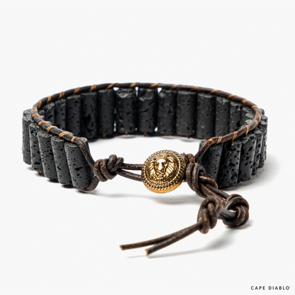 Bracelet pour homme pierre de lave