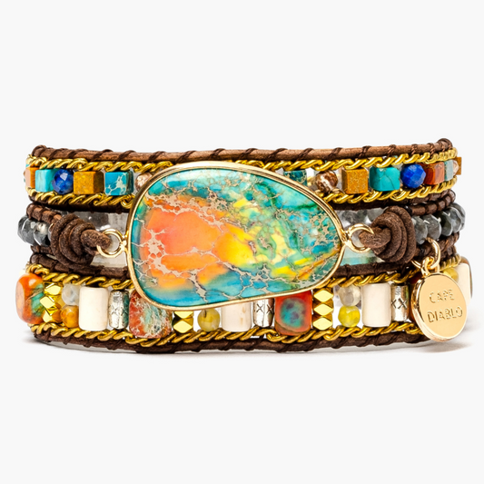 Jasper Emperor Earth wrap bracelet