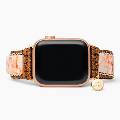 Apple Watch band made from delicate imperial jasper