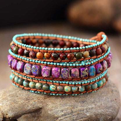 Coeur Bohème wrap bracelet