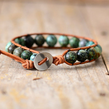 Bracelet Boho Africain Turquoise Homme