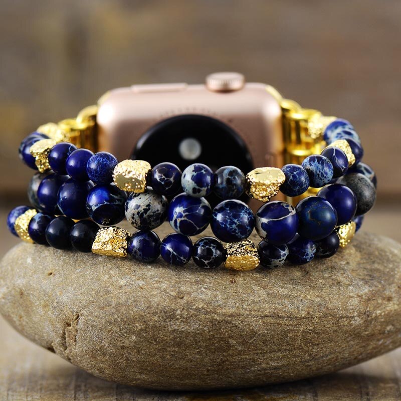 Emperor Jasper Royal Stretch Apple Watch Bracelet