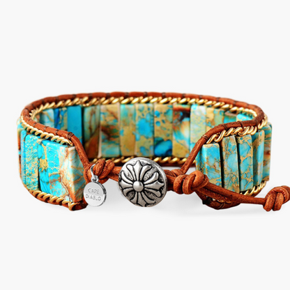 Bracelet énergétique Jaspe Turquoise