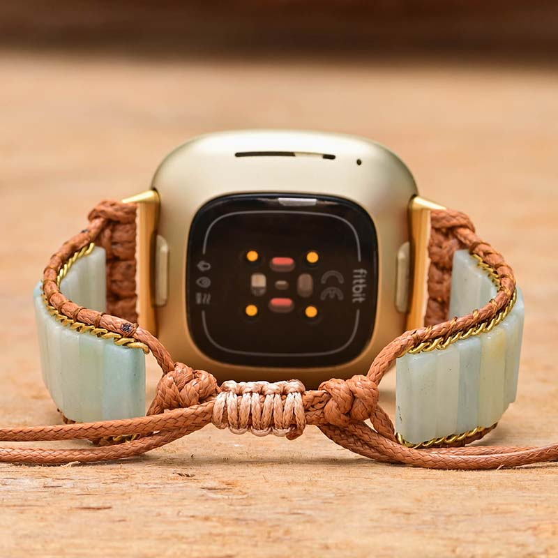 Amazonite Uhrenarmband Uhrenarmband Schutz Fitbit Versa 3 Fitbit Sense Amazonit Armband Schutzarmband Fitbit Versa 3 Armband Sense Uhrenarmband Edelstein Armband Uhrenarmband Schutzfolie Fitbit Zubehör Amazonit Schmuck Fitnessuhr Armband Steinarmband Fitbit Sense Schutz Accessoire,