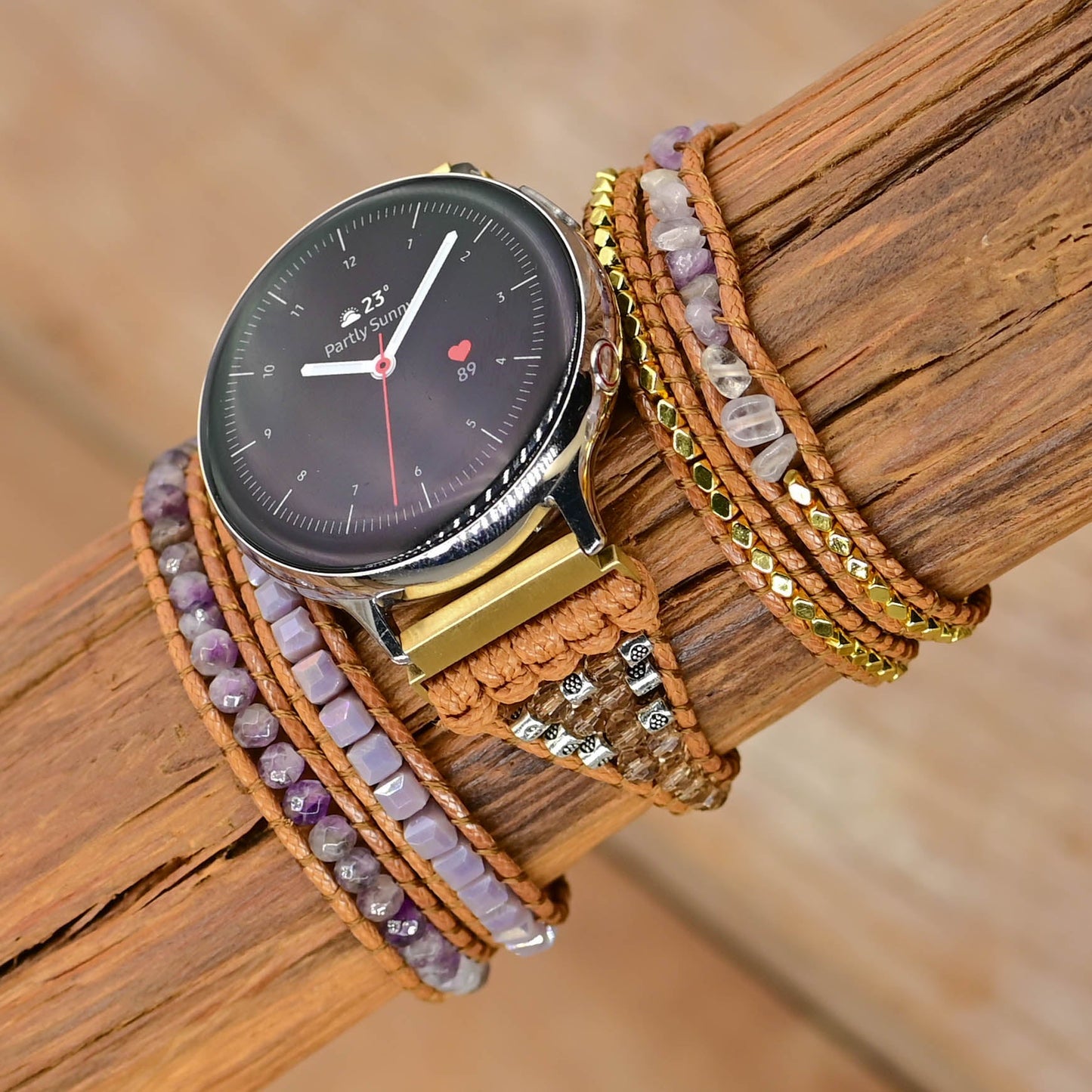 Bracelet de montre Samsung Galaxy améthyste impériale