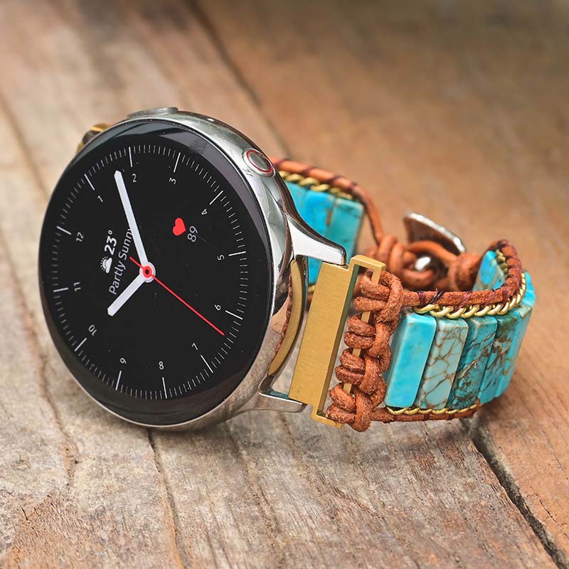 Bracelet pour montre Samsung Galaxy Turquoise Native