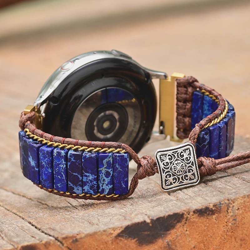 Bracelet de montre Samsung Galaxy lapis lazuli azur