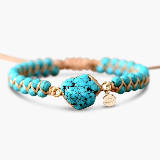 Pulsera Étnica Charm Turquesa