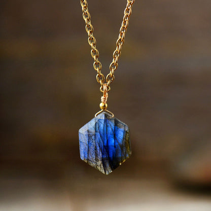 Charming labradorite necklace