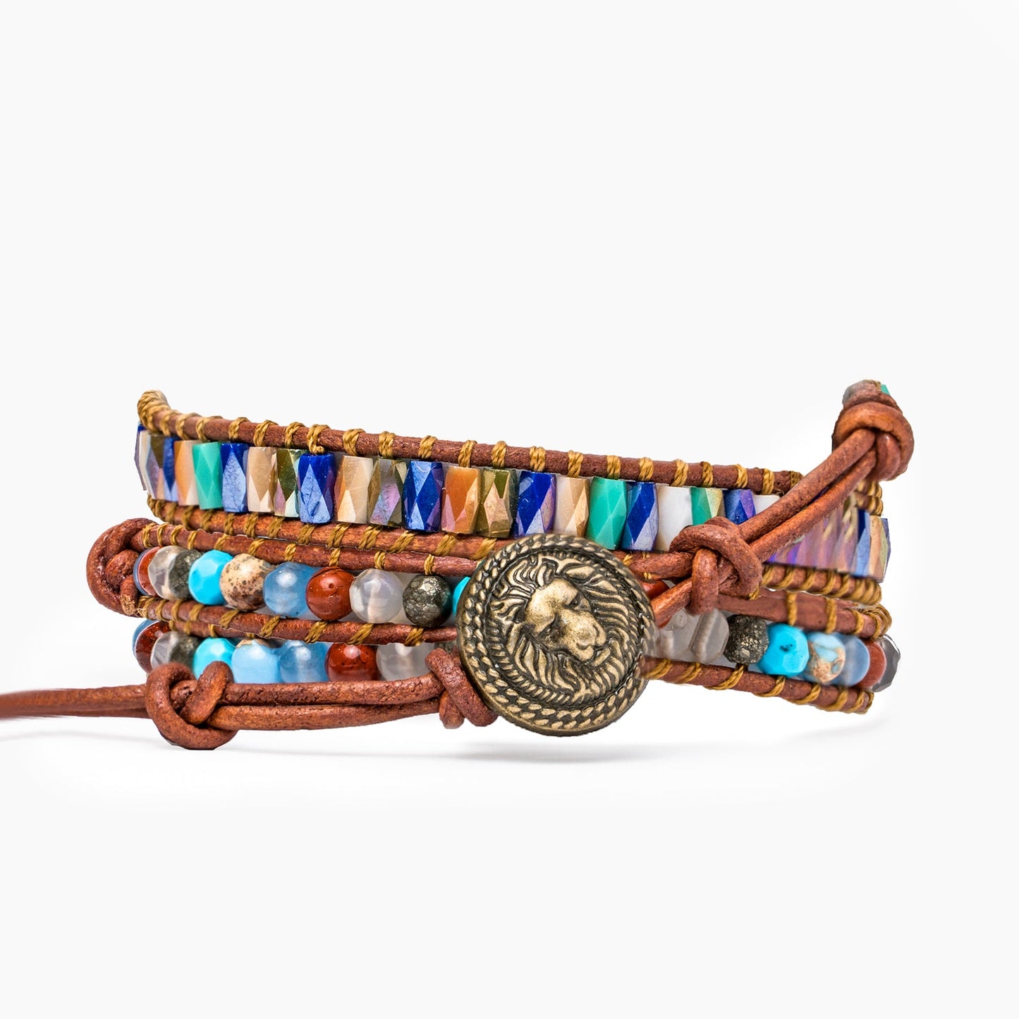 Pulsera Energía Leona Turquesa