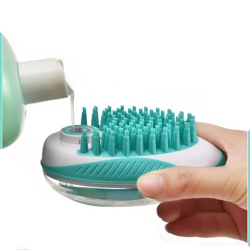 MTS™ 2-in-1 Soap Dispenser Massage Brush | A clean and happy dog!