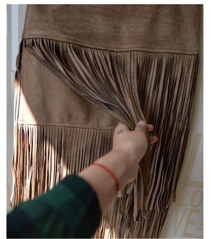 MTS™ Indian Suede Fringe Skirt | DER Blickfang für den Sommer 2024!