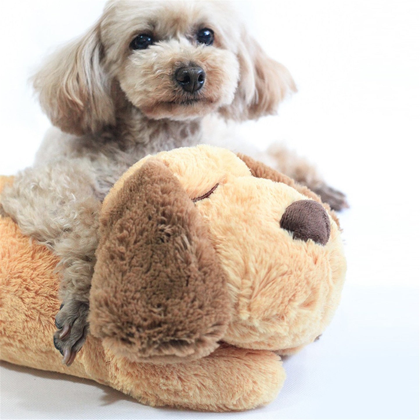 CuddlePup™ | Beruhigendes Stofftier für Welpen - Herzschlag - Superweich - Lindert Trennungsangst