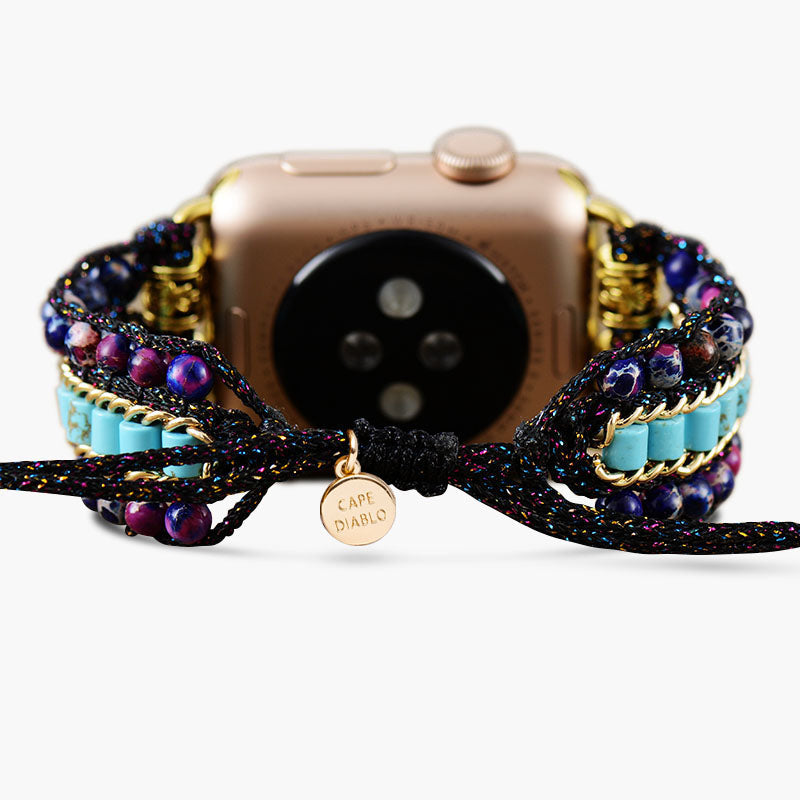 Bracelet Apple Watch gothique turquoise