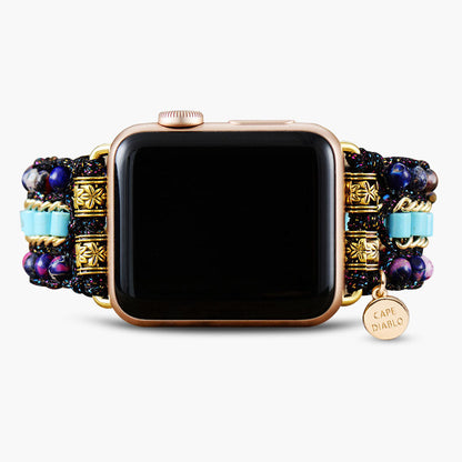 Bracelet Apple Watch gothique turquoise