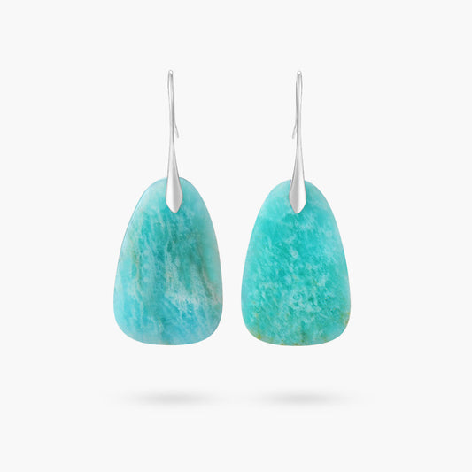 Amazonite Protection Drop Earrings