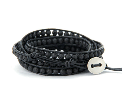 Mænd Lava Stone Wrap armbånd