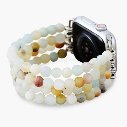 Jasper Amazonite uitbreidbare Apple Watch-band