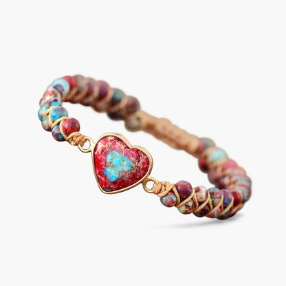 Pulsera de amistad corazón de pasión