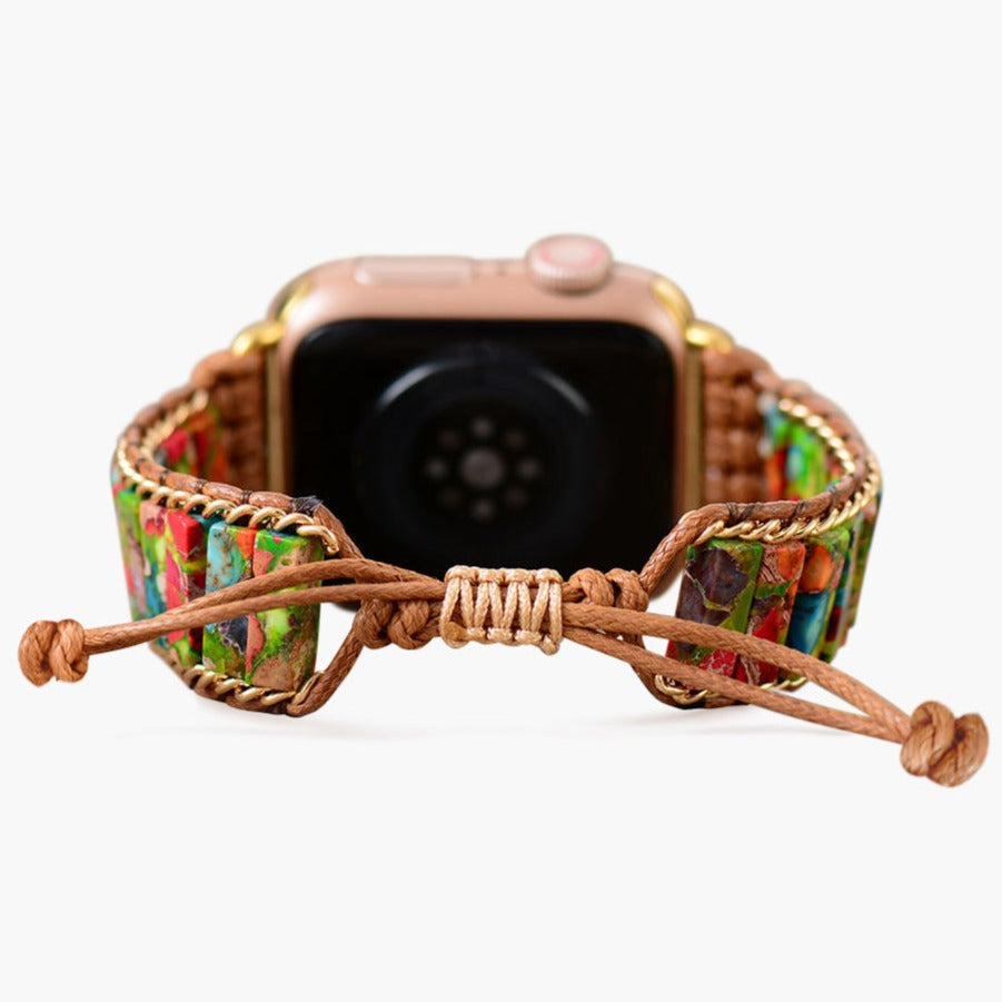 Armband Apple Watch Regenwald Jaspis