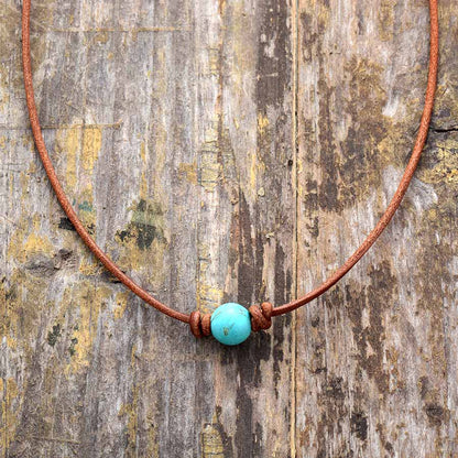 Collier turquoise précieux